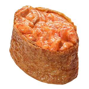 FRIED TOFU SKIN WITH SPICY SALMON