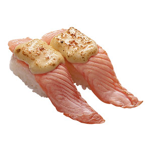SALMON WITH GARLIC CHEESE